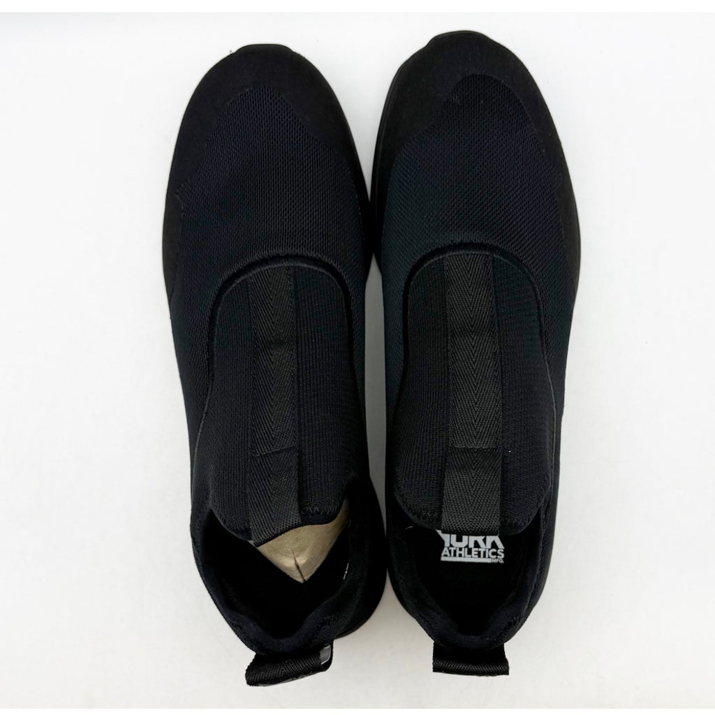 YORK Athletics Mens The Gail Recovery Trainer Sneakers US 8 Black Slip On NIB