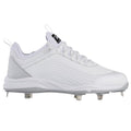 Rawlings Men Bullpen Low Baseball Cleats Size 13 White Gray Metal T4595 NWOB