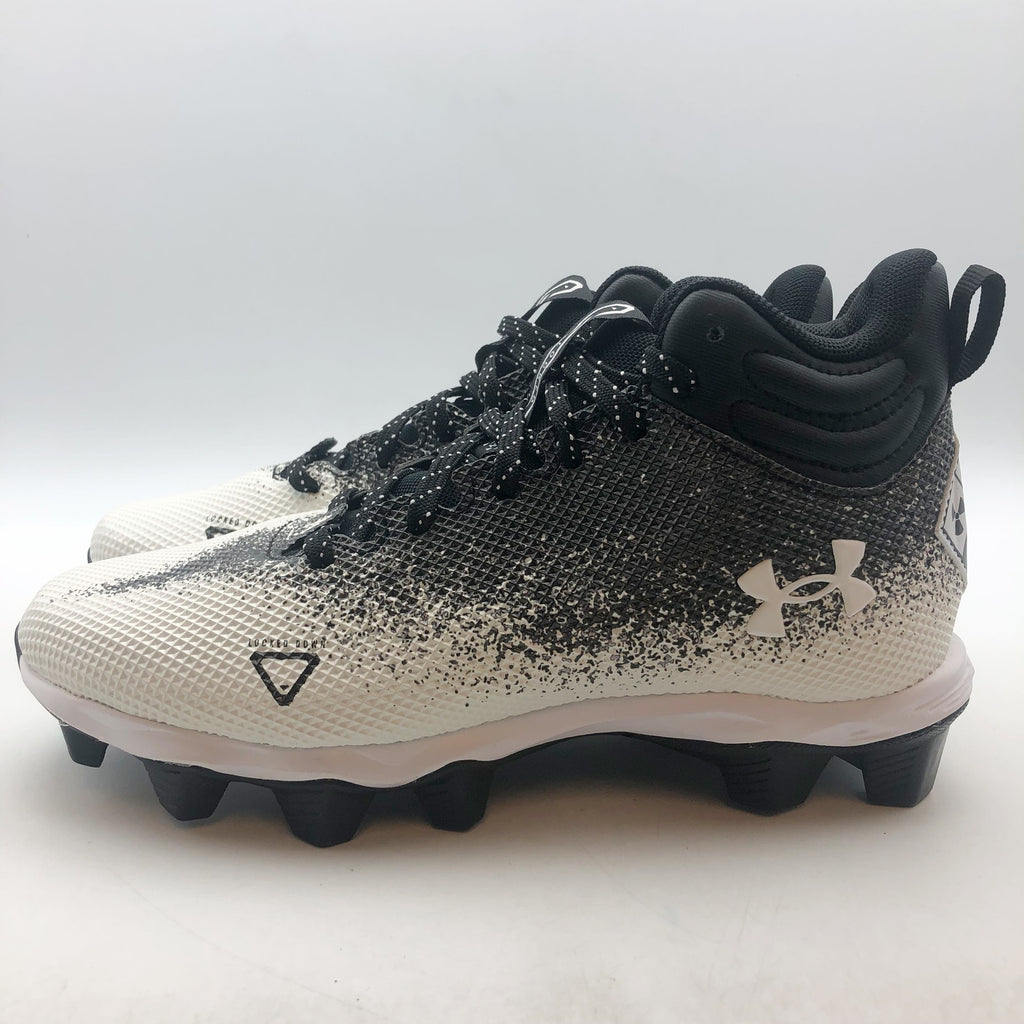 Under Armour Boys Spotlight Franchise RM 2.0 Football Cleats Size 4.5 Black NWOB