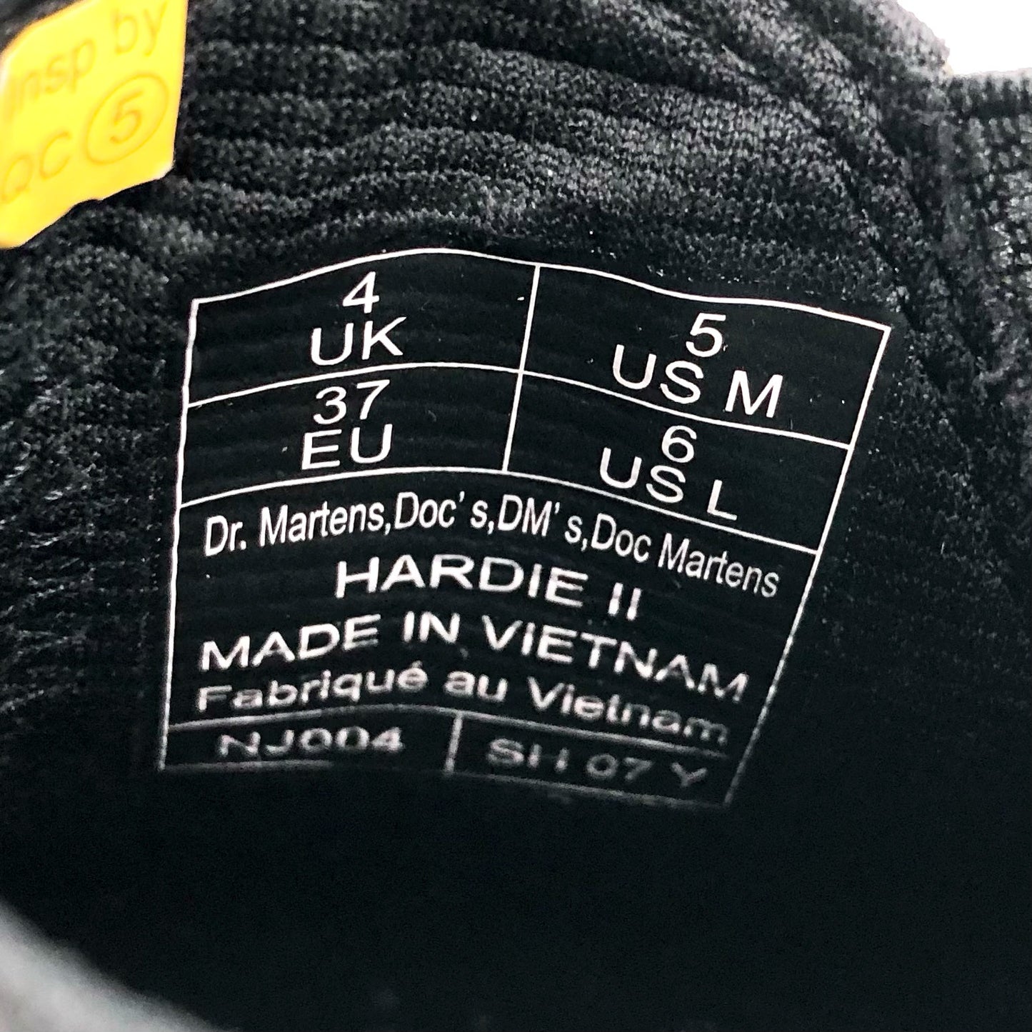 Dr. Martens Womens Work Hardie II Chelsea Boots US 6 M EU 37 Black Leather NIB