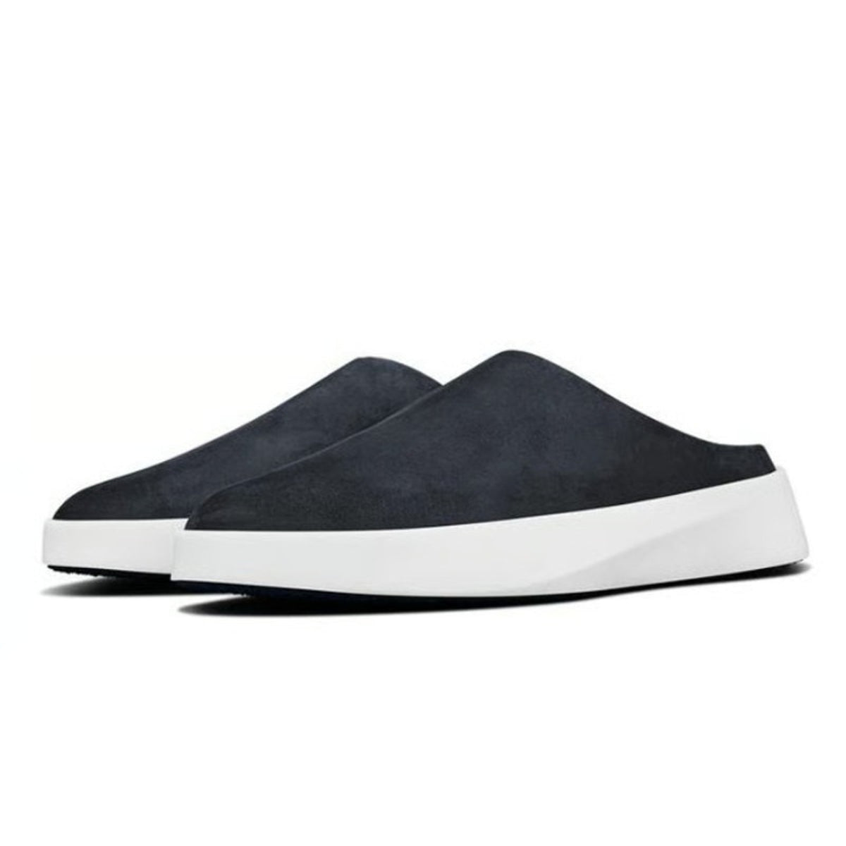 Wolf & Shepherd Cruise Mule Slip On Shoes Mens 7.5 Womens 9 Black Leather NIB