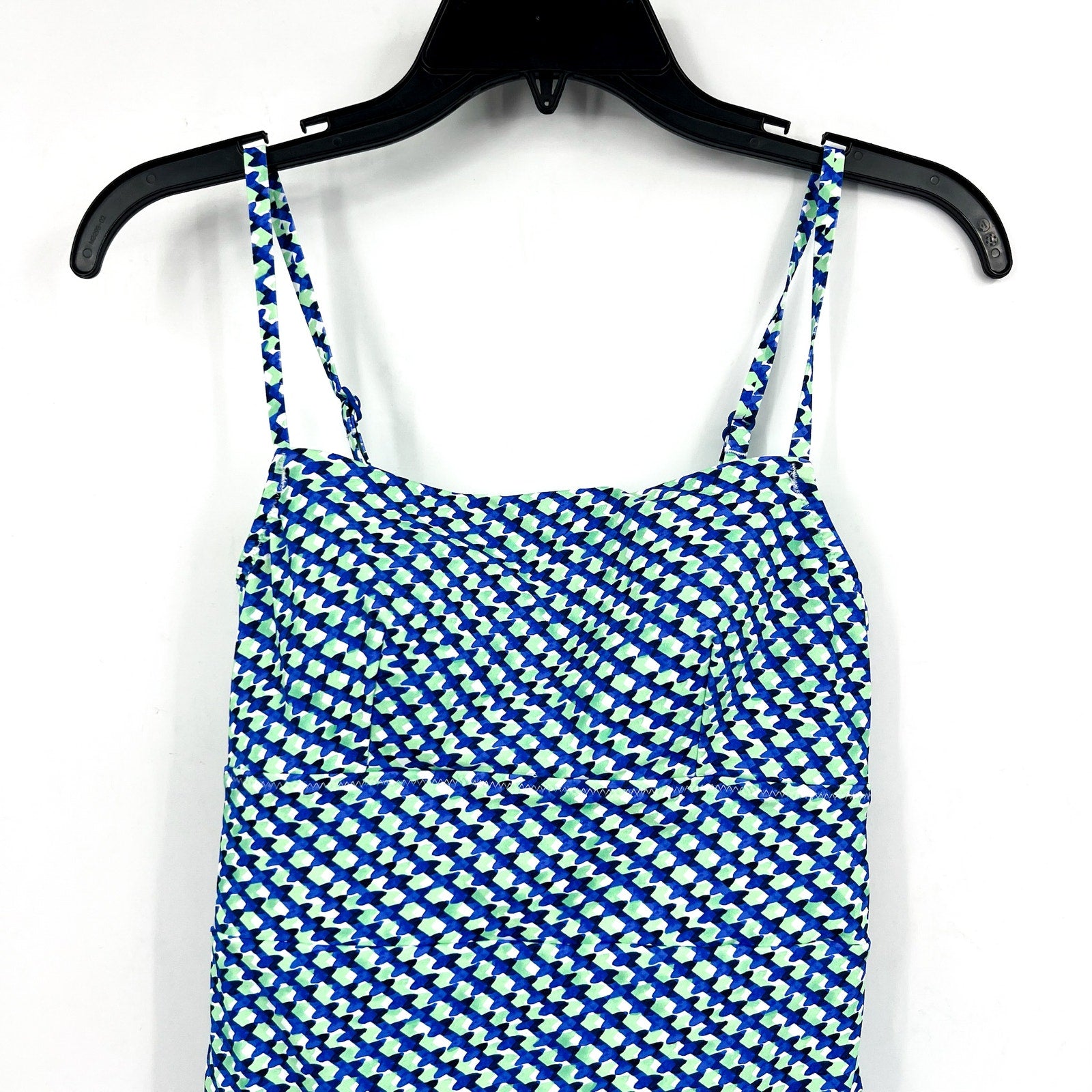 TOMMY BAHAMA Palm Modern Mosaic Pool One-Piece Swimsuit Size 12 Beach Blue NWT