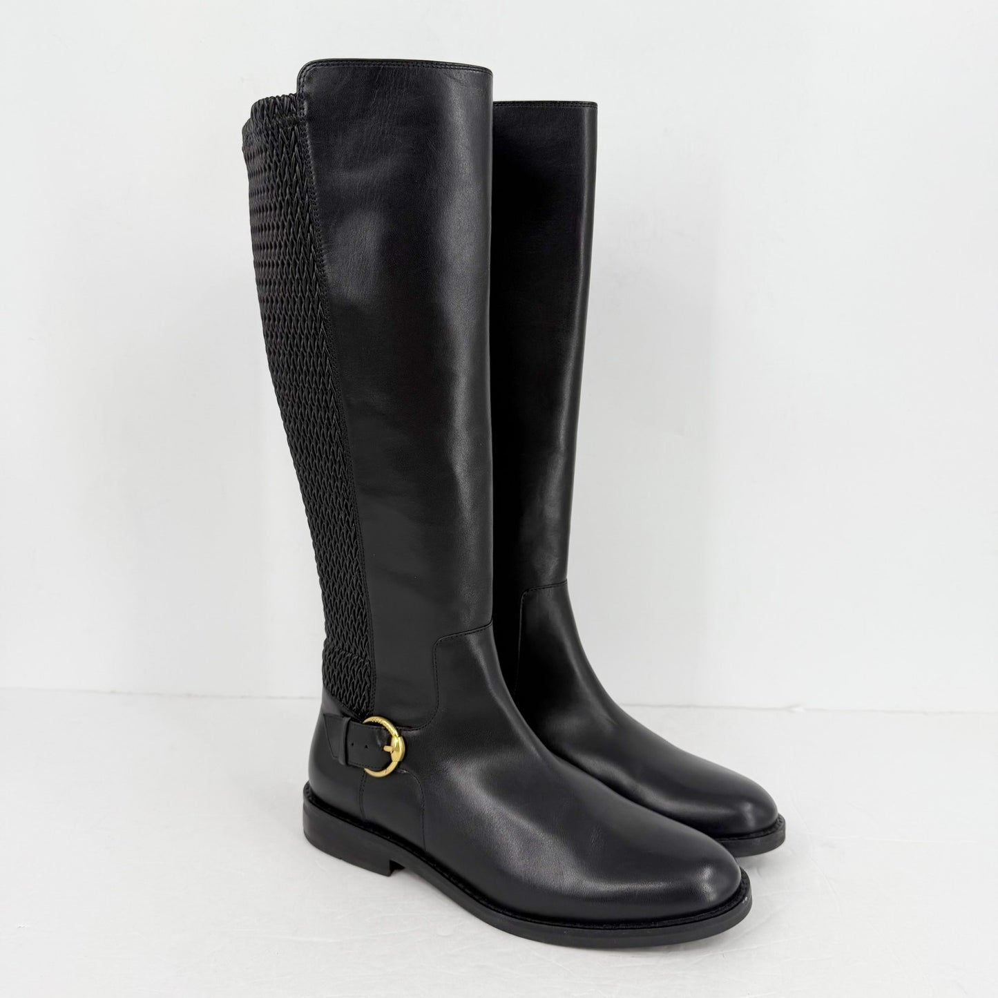 Cole Haan Womens Clover Knee High Boots US 8 M EU 38.5 Black NWOB
