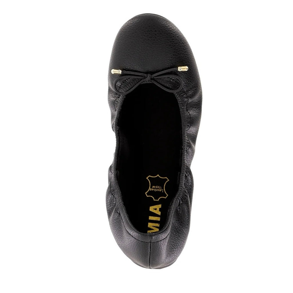 MIA Womens URI Ballet Flats Size 7.5 M Black Leather NWOB