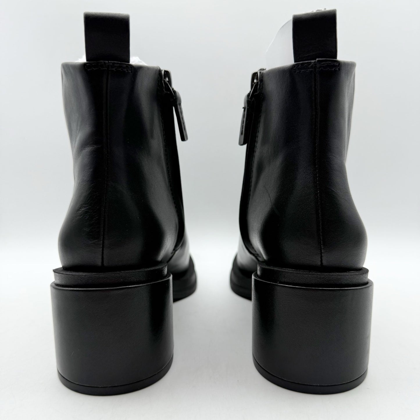 Franco Sarto Womens Dalden Ankle Boots US 6.5 M EU 36.5 Black Leather NWOB