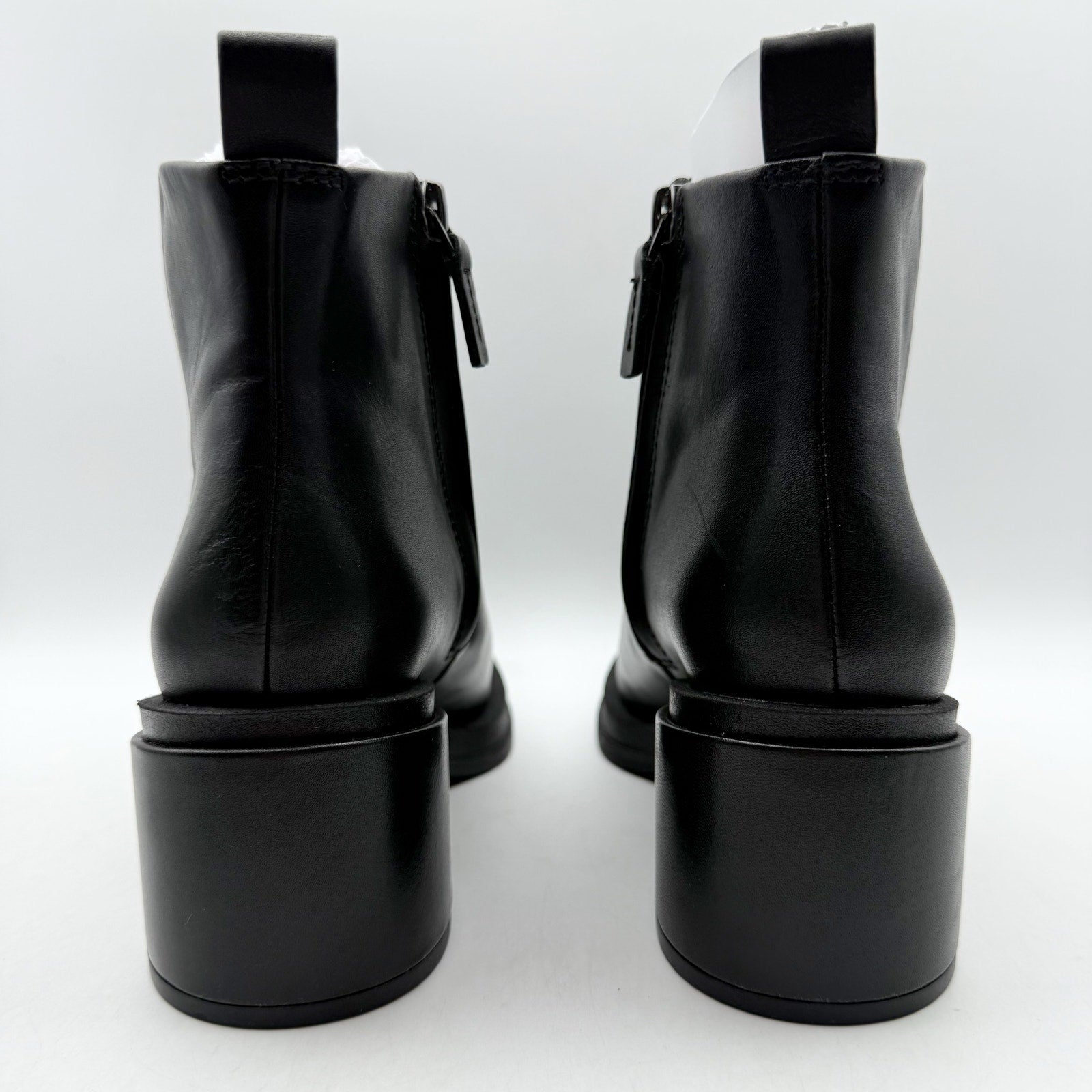 Franco Sarto Womens Dalden Ankle Boots US 6.5 M EU 36.5 Black Leather NWOB