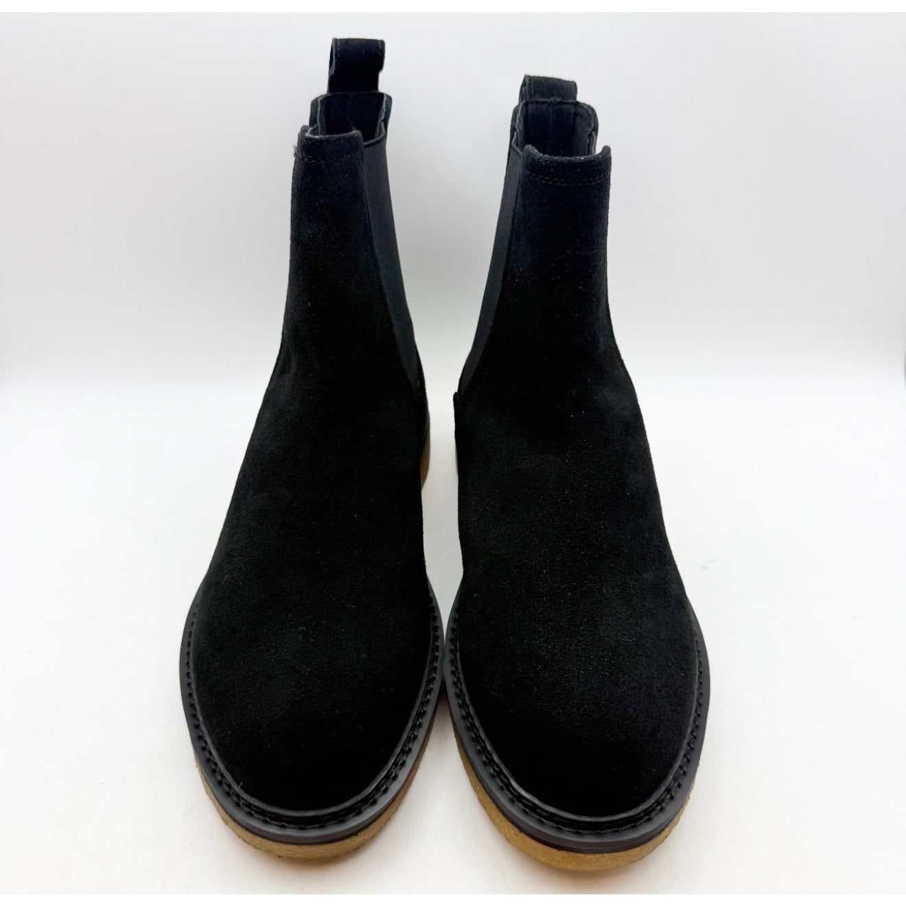 Saint Morta Men's Crepe Chelsea Boot US 8 Black Gum Suede Leather NIB