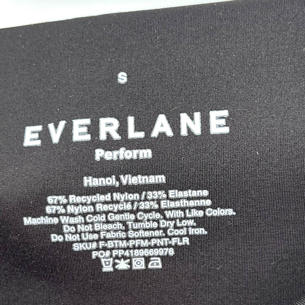 EVERLANE Women's The Perform Flare Leggings Small Black High Waisted NWT