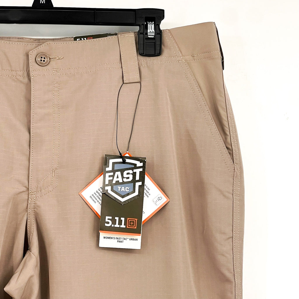 5.11 TACTICAL Women's Fast-Tac Urban Pants Size 16 34" Inseam Khaki 64420 NWT