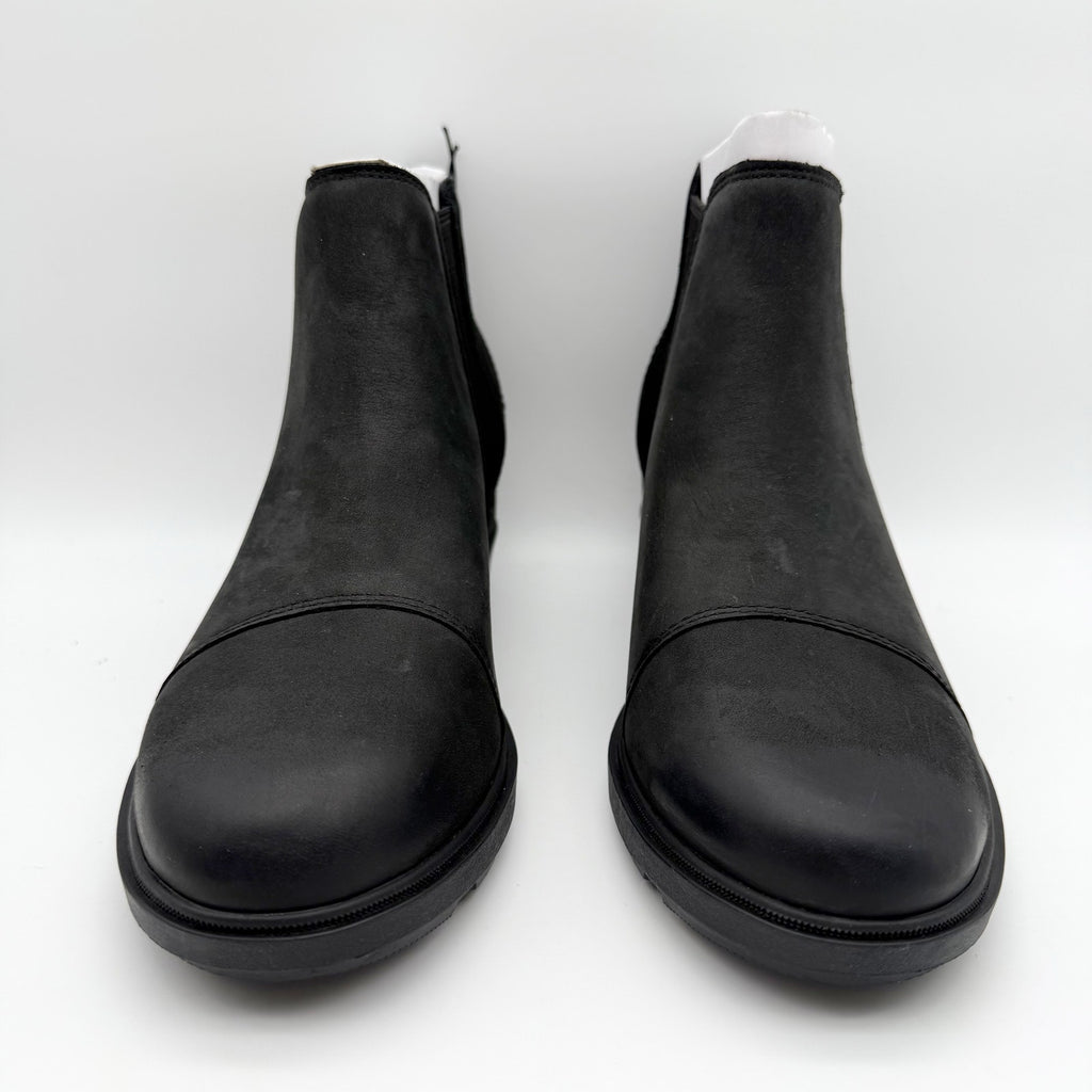 Sorel Womens Evie ll Chelsea Ankle Bootie US 11 EU 42 Black Suede Waterproof NIB