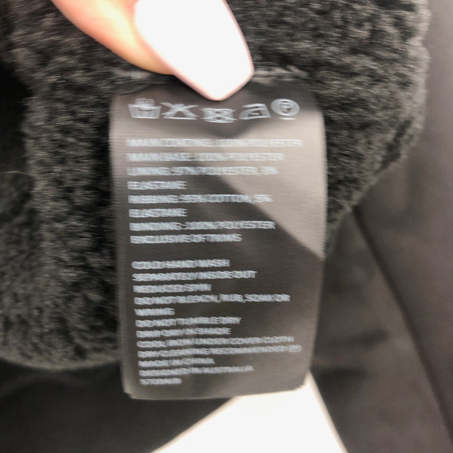 BARDOT Women's Shearling Bomber Jacket Small US 4 Black Faux Suede Cropped NWT