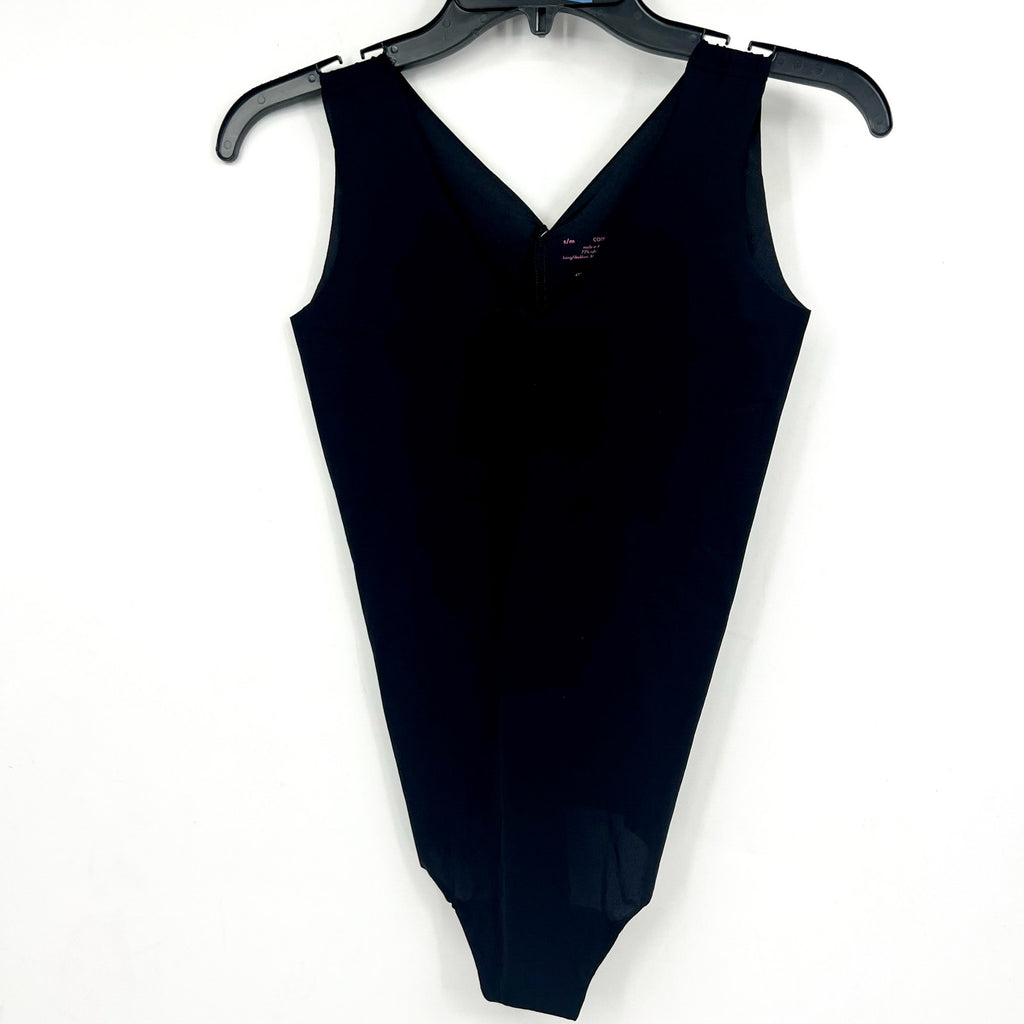 COMMANDO Women's Whisper Tank Bodysuit Small Medium Black V Neck NWT