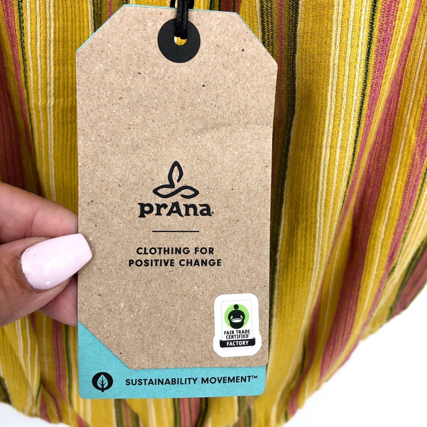 PRANA Women's Little Palm Cami Top Medium Leapfrog Stripe NWT