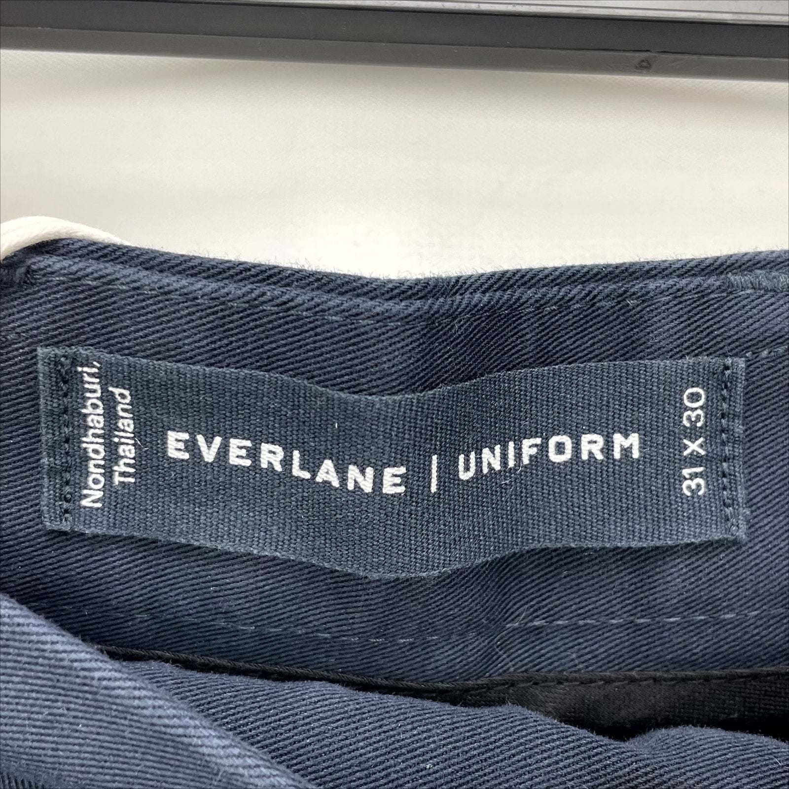 Everlane Mens Uniform Performance Chino Pants 31x30 Navy Blue Straight Leg NWT