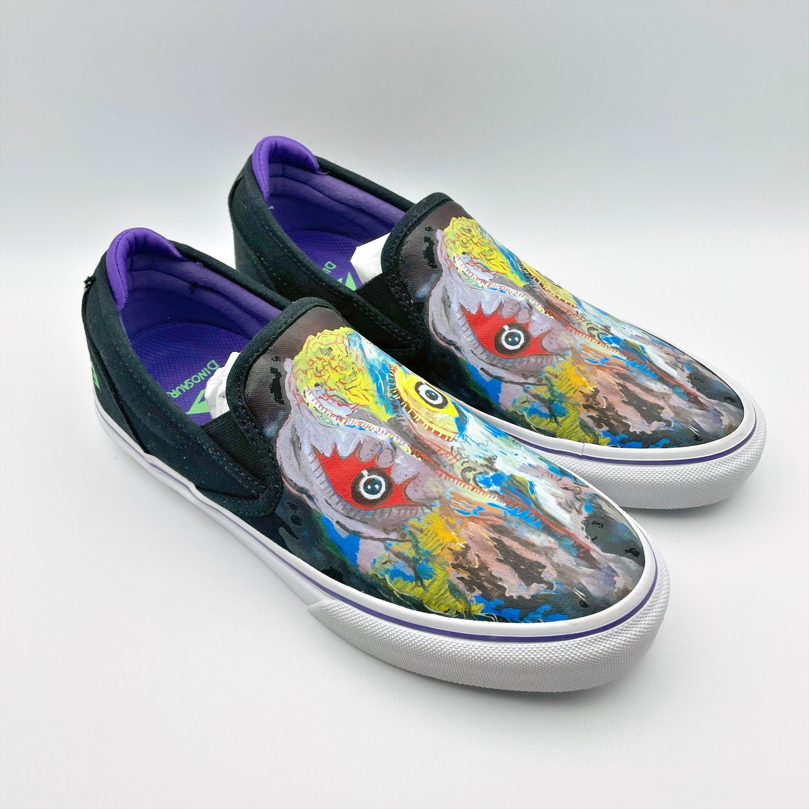 Emerica Mens Wino Slip-On x Dinosaur Jr. Shoes US 8 EU 41 Black Multicolor NIB