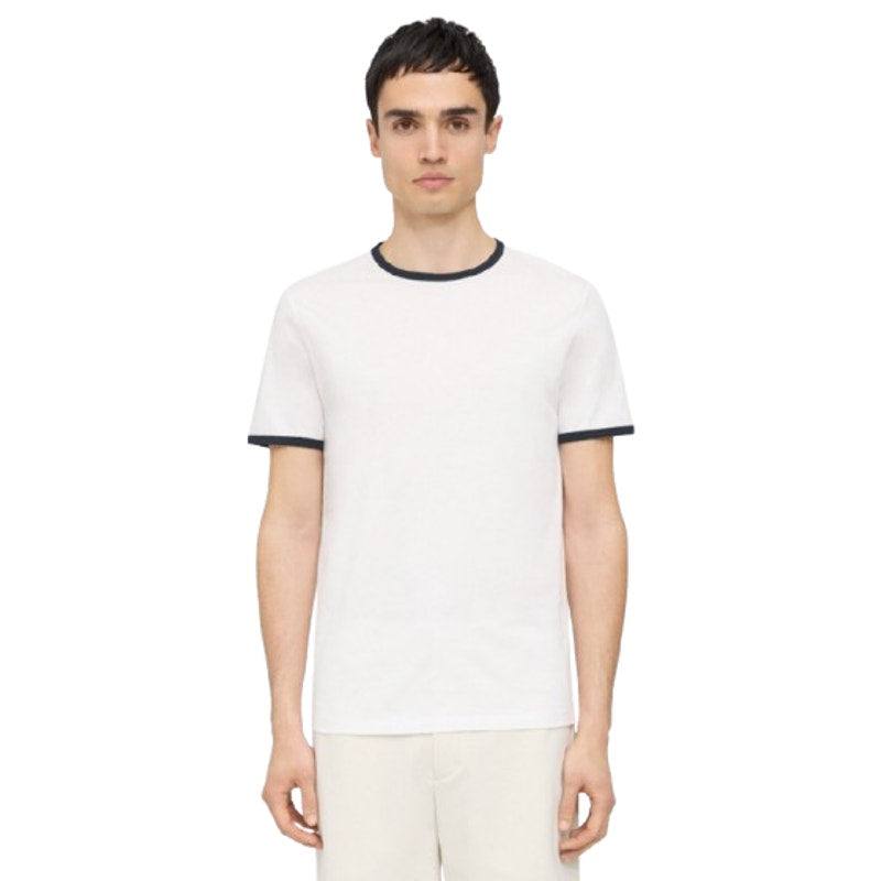THEORY Men's Crewneck Cillian Tee Medium White Short Sleeve Cotton Jersey NWT