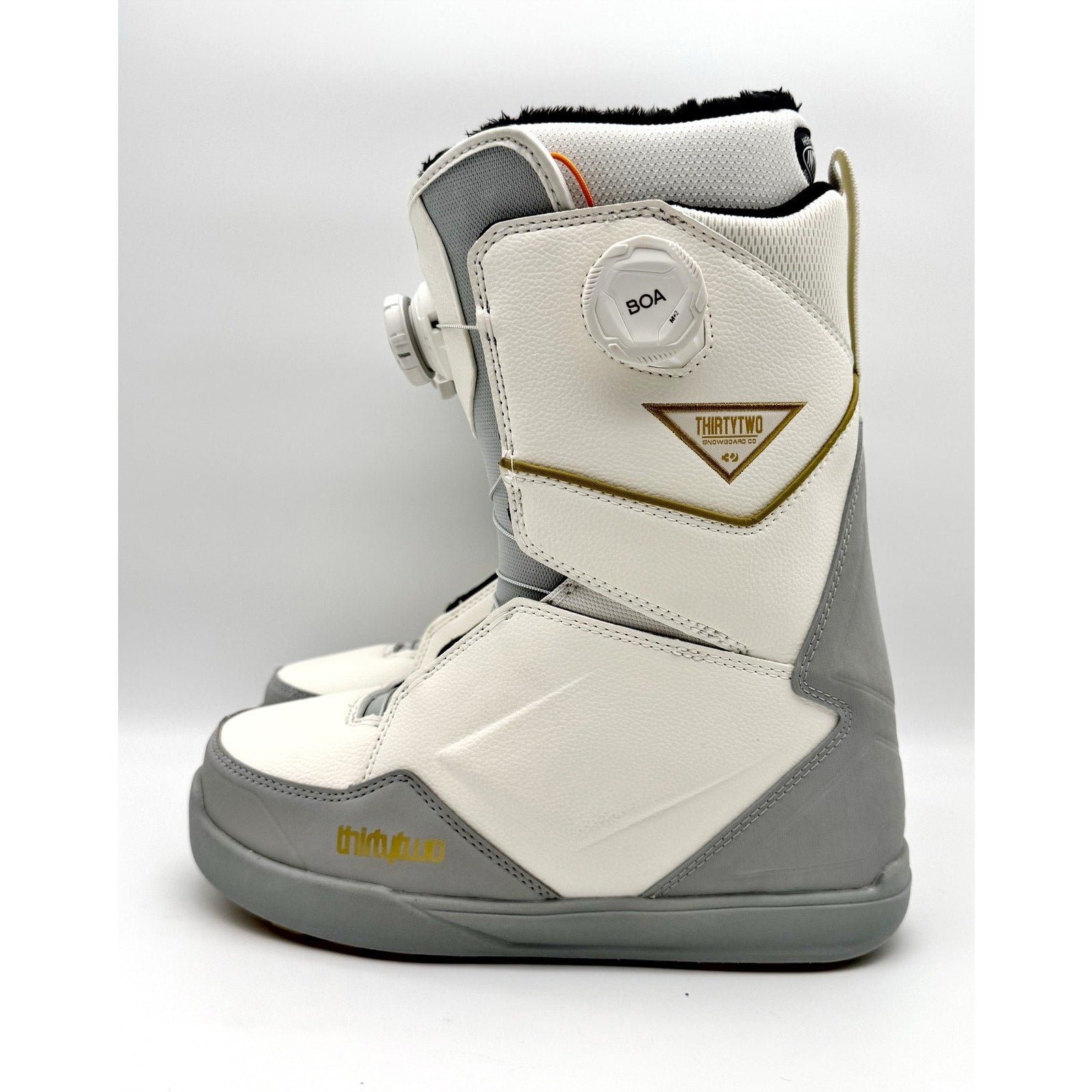 ThirtyTwo Womens Lashed Double Boa Snowboard Boot US 9 White Grey NWOB
