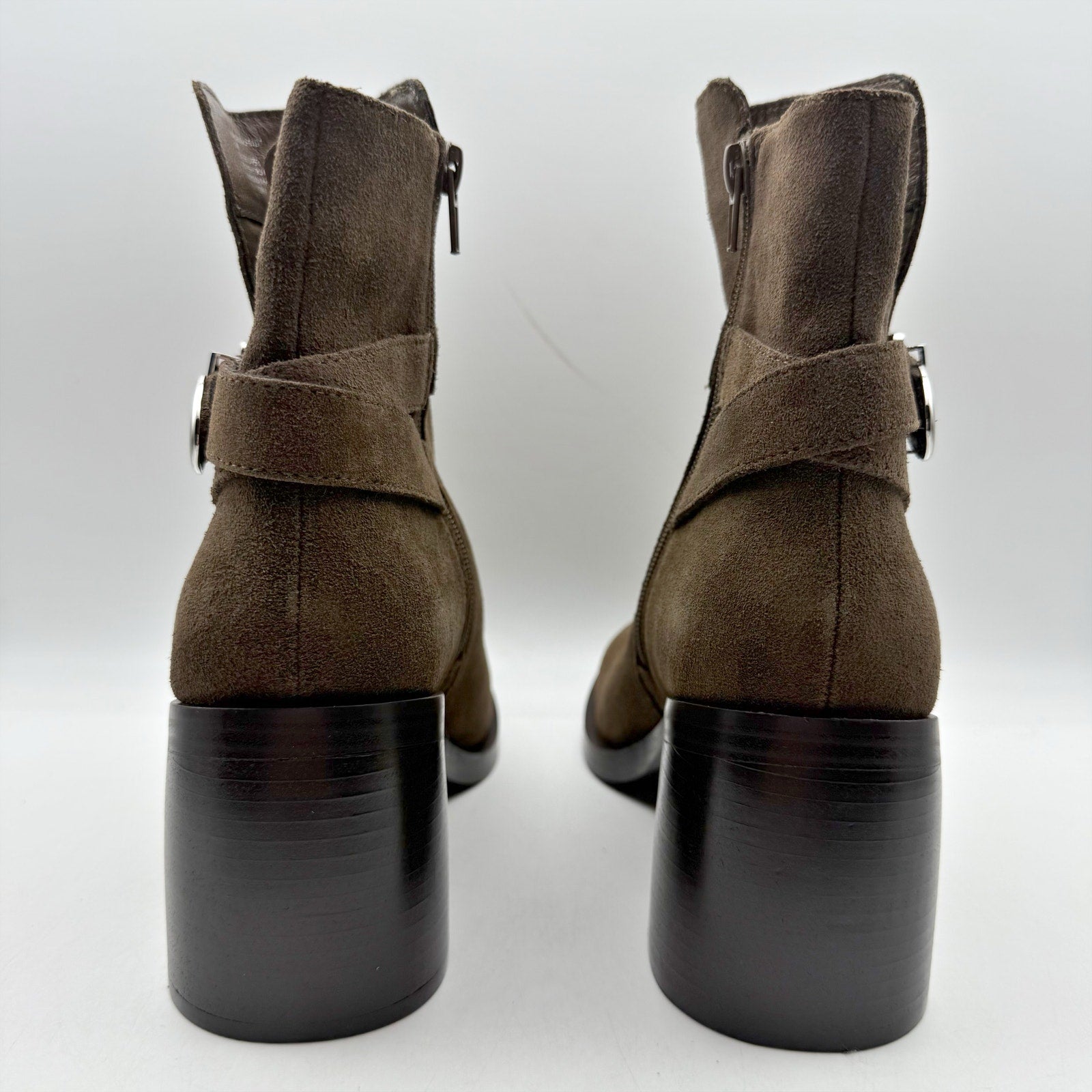 Steve Madden Womens Malenia Ankle Bootie US 10 M Dark Brown Suede NWOB