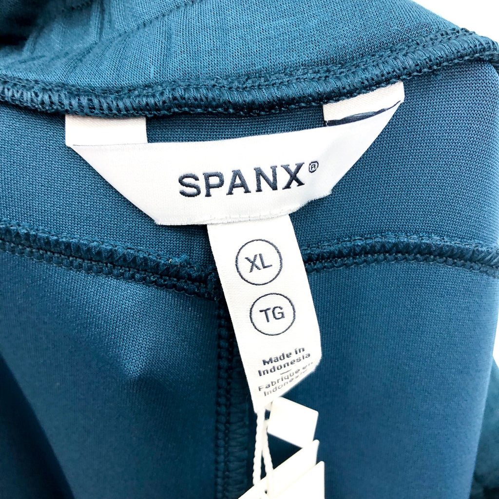 SPANX Women's AirEssentials Wide Leg Pants XL Crystal Teal Blue Knit Stretch NWT