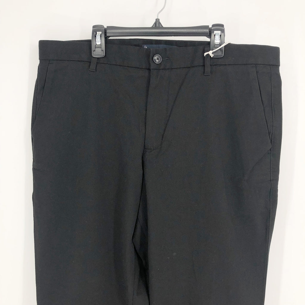 EVERLANE Uniform Mens Performance Chino Pants 36x30 Black Athletic Fit NWT