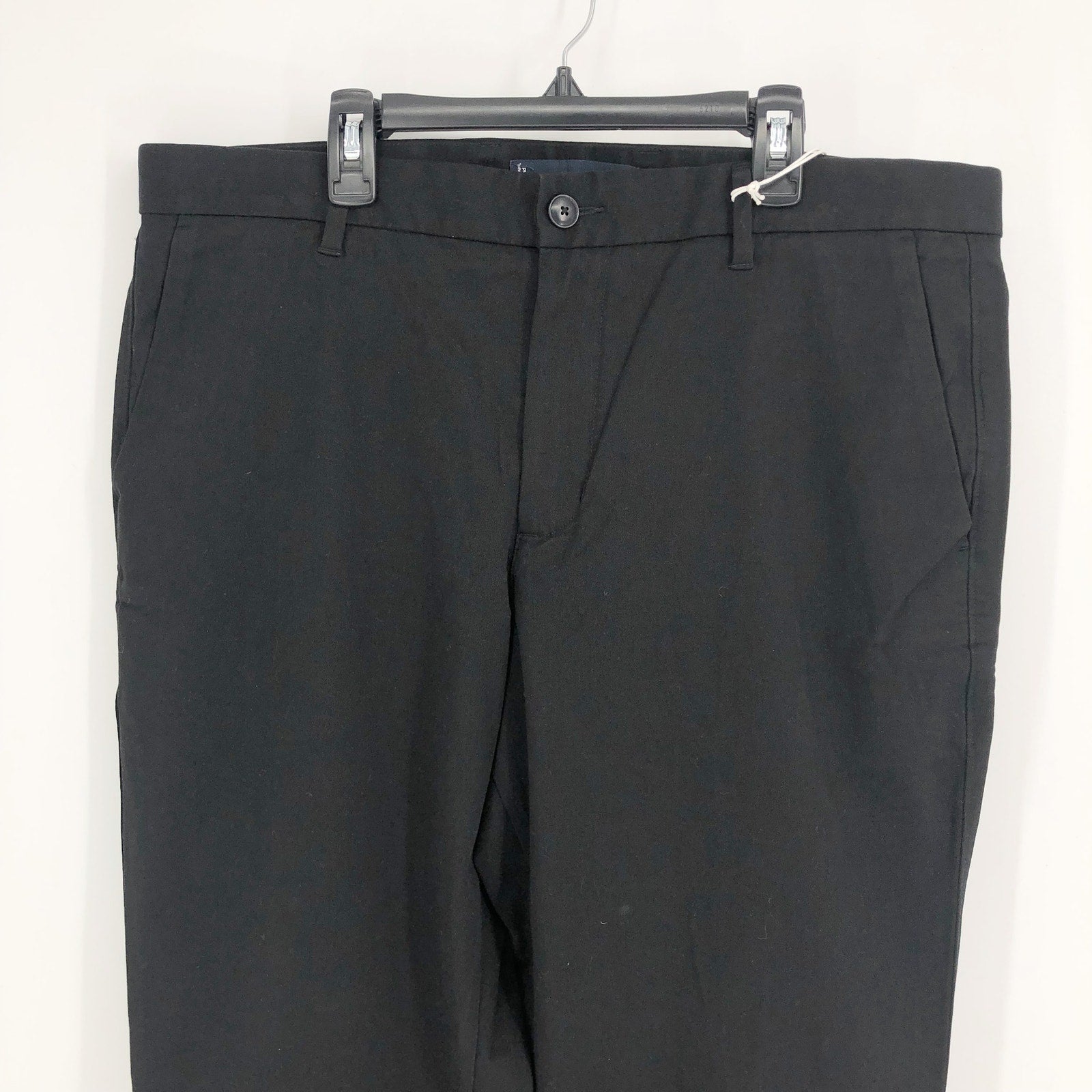 EVERLANE Uniform Mens Performance Chino Pants 36x30 Black Athletic Fit NWT