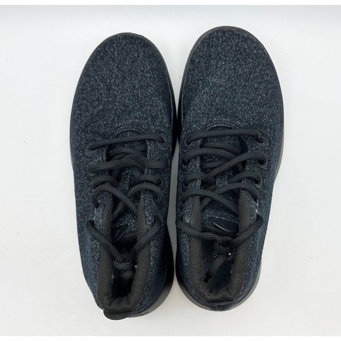 ALLBIRDS Womens Wool Runner-up Mizzles Sneakers Size 8 Black High Tops NWOB