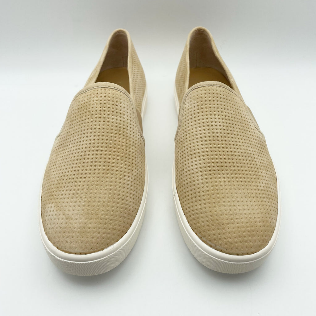 Vince Womens Blair Flats US 9 M EU 40 Tan Suede Slip on Casual Sneaker NIB
