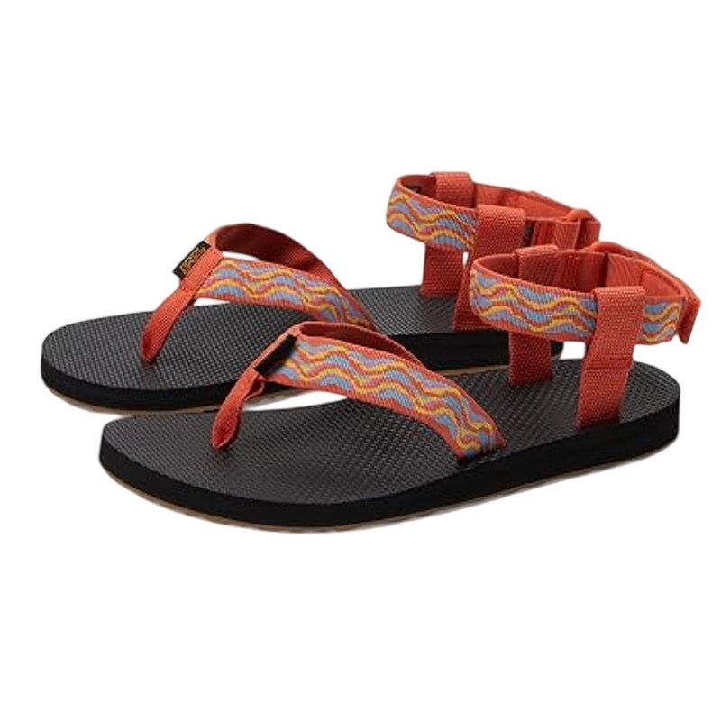 Teva Womens Original Revive Sandals US 10 EU 41 Orange Print Multicolor NIB