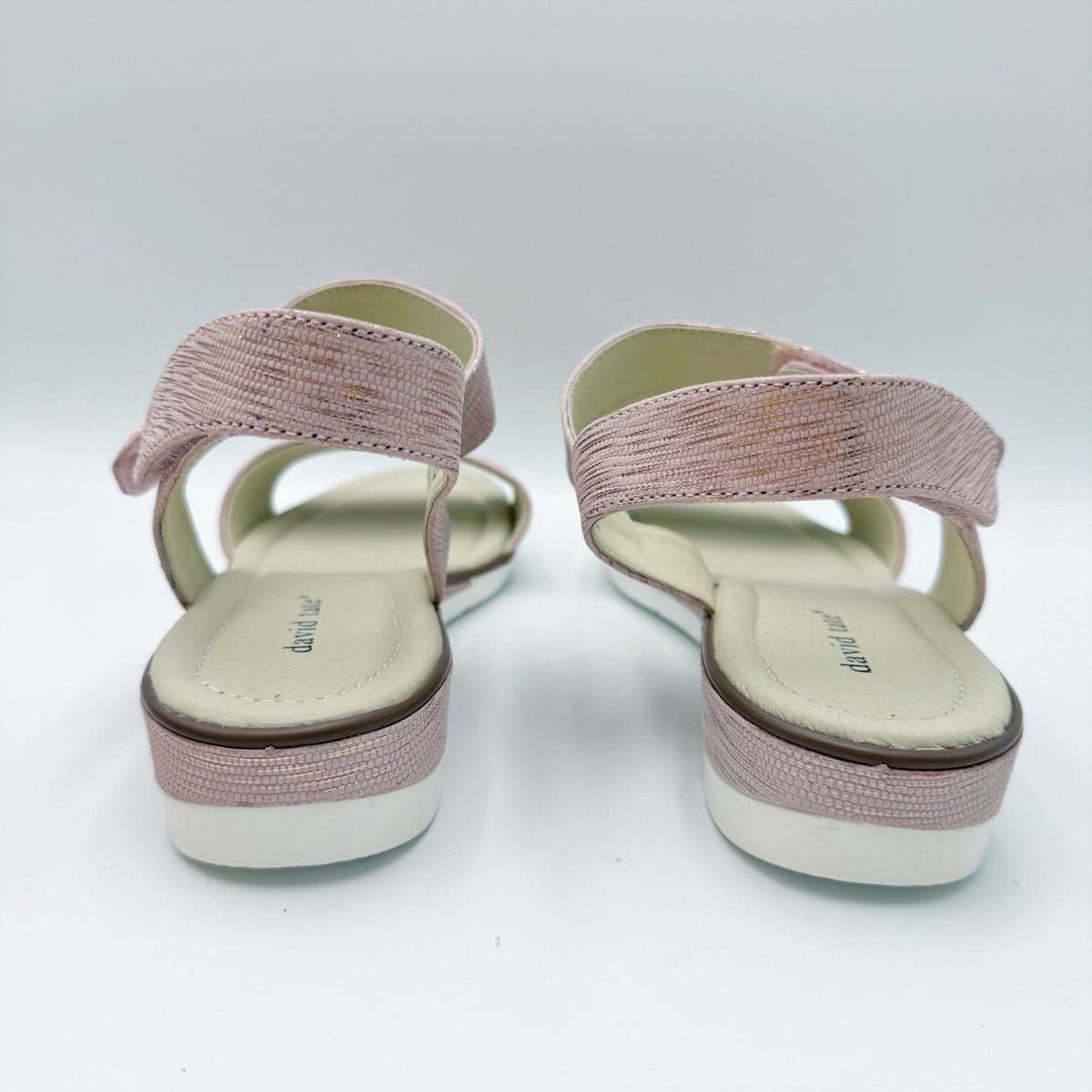 David Tate Womens Scala Sandals Size 12 M Pink Leather NWOB