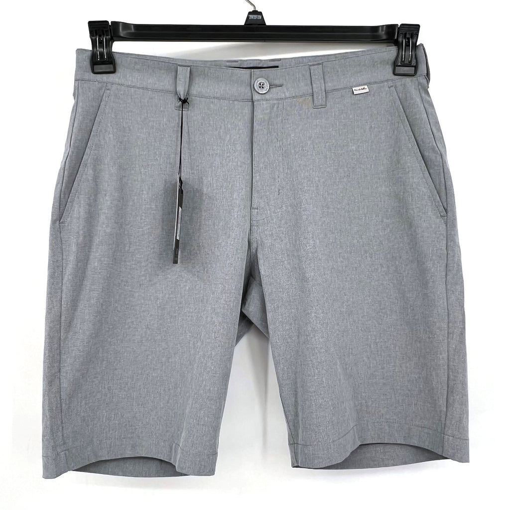 TRAVIS MATHEW Men's Beck Golf Shorts Size 32 Light Grey Flat Front Stretch NWT