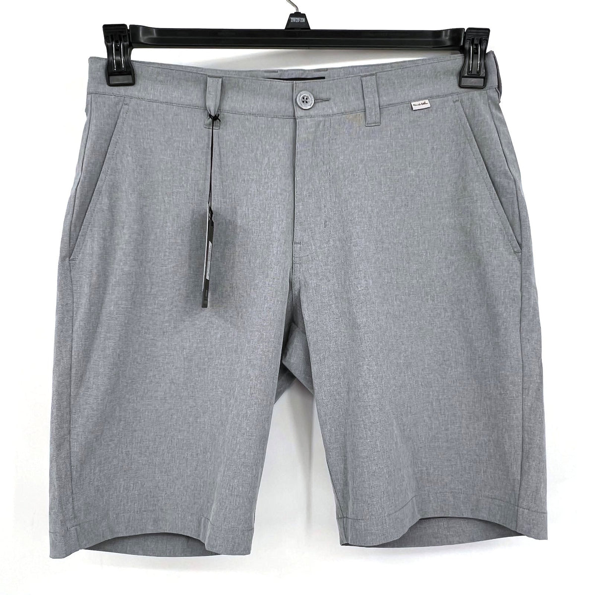 TRAVIS MATHEW Men's Beck Golf Shorts Size 32 Light Grey Flat Front Stretch NWT