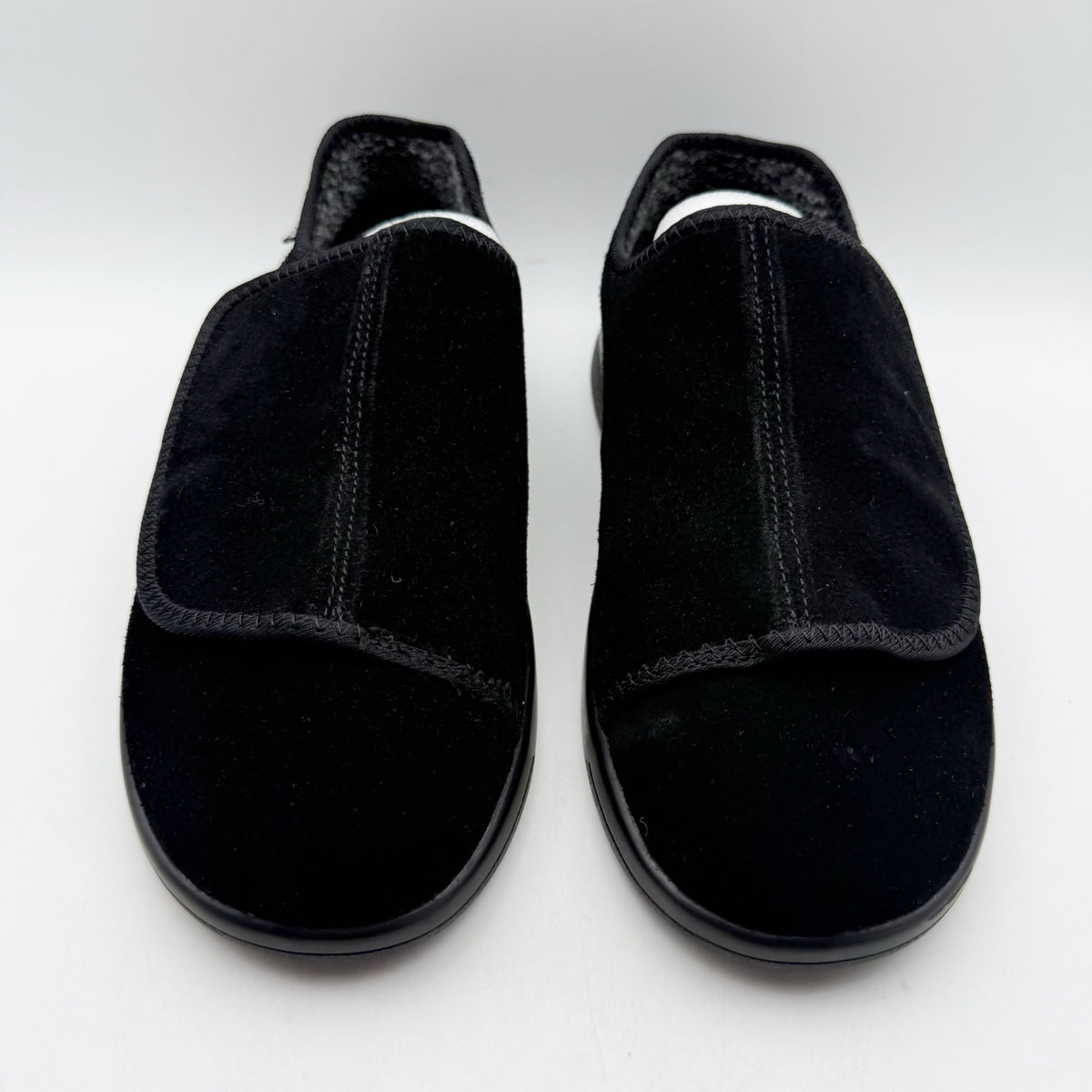Propet Mens Coleman Slippers Size 9.5 M EU 42.5 Black Suede NIB