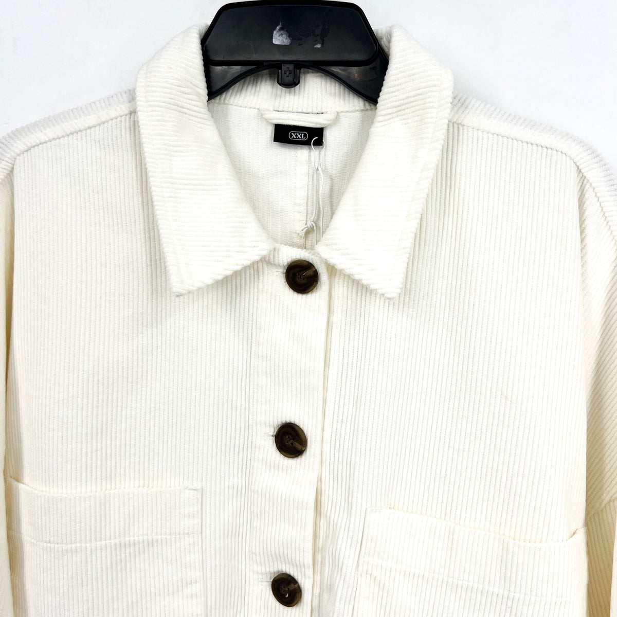 HYPE AND VICE Womens Texas A&M Cropped Jacket US XXL White Corduroy NWT