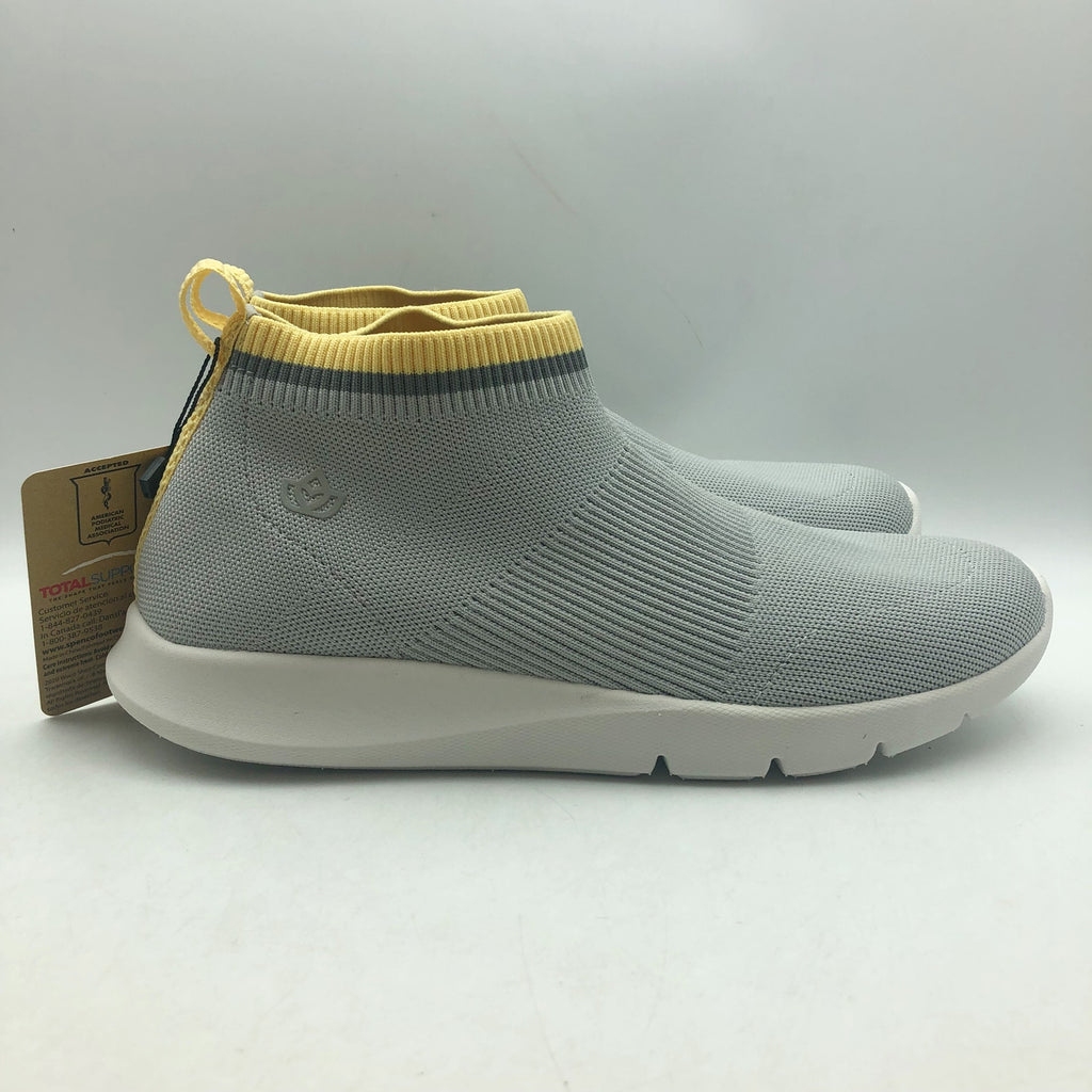 Spenco Waco Womens Pure Love Knit Sneaker Size 9.5 WIDE Glacier Grey Slip On NIB