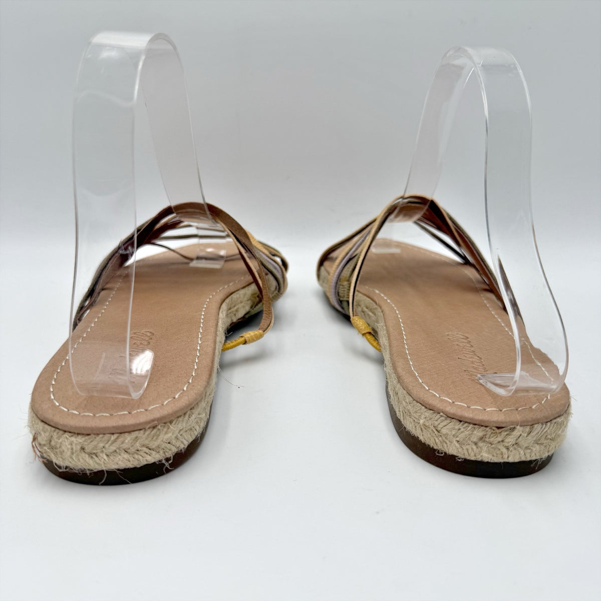 Madewell Womens Kathryn Espadrille Slide Sandal Size 8.5 Multicolor Leather NWOB