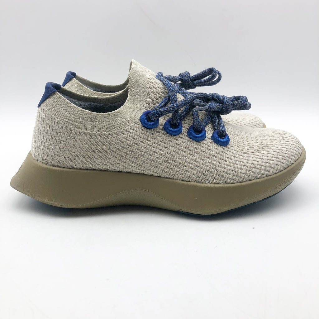 AllBirds Womens Tree Dasher 1 Casual Sneakers Size 5.5 Seek Beige Blue NIB