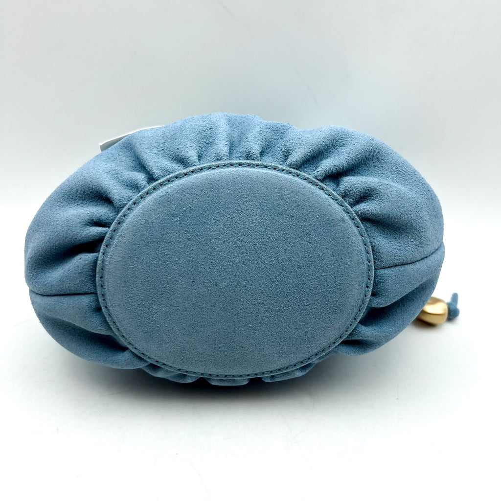MADEWELL Women's The Mini Camren Handbag Blue Ocean Suede Leather NWT