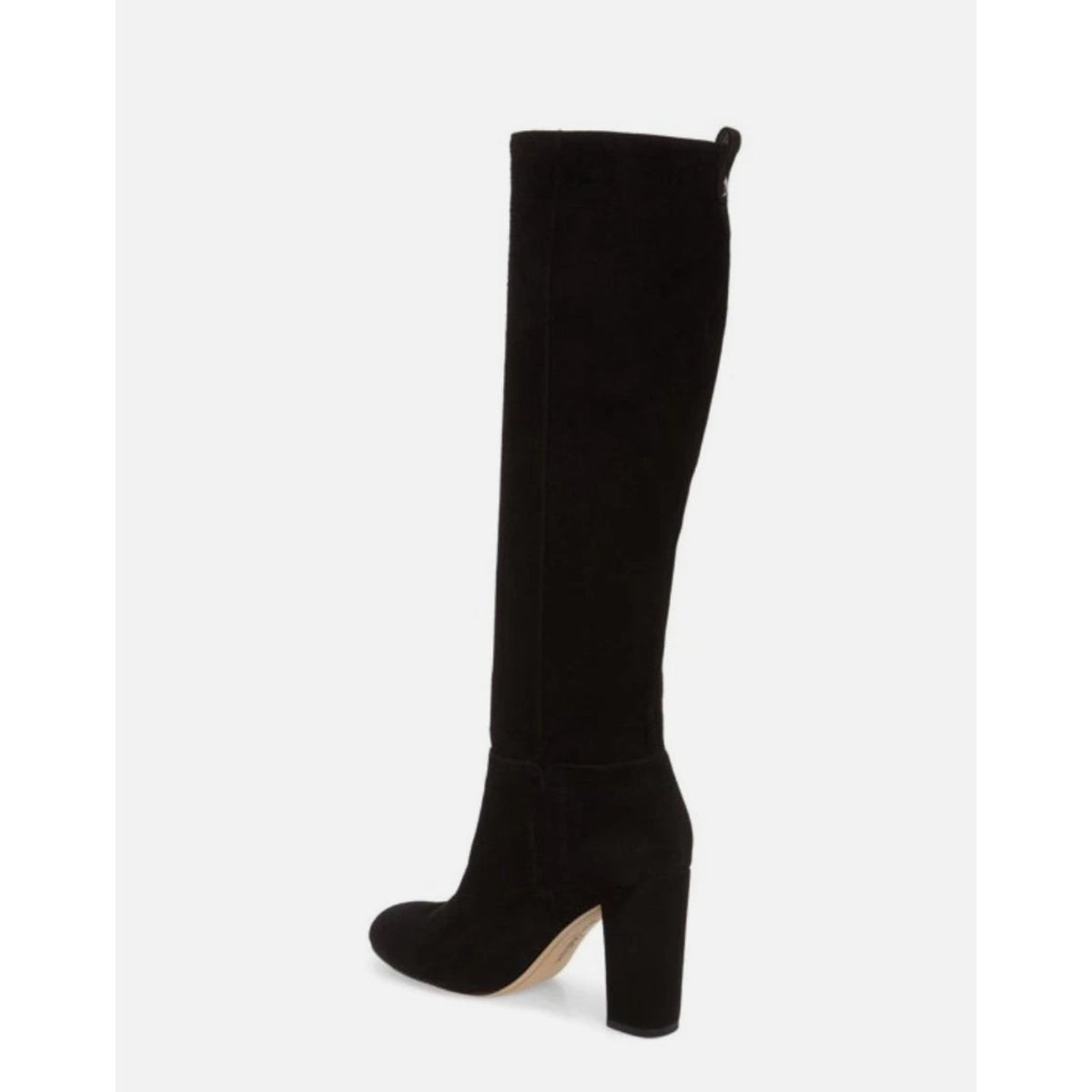 Sam Edelman Womens Caprice Heeled Knee High Boots Size 6 EU 36 Black Suede NWOB