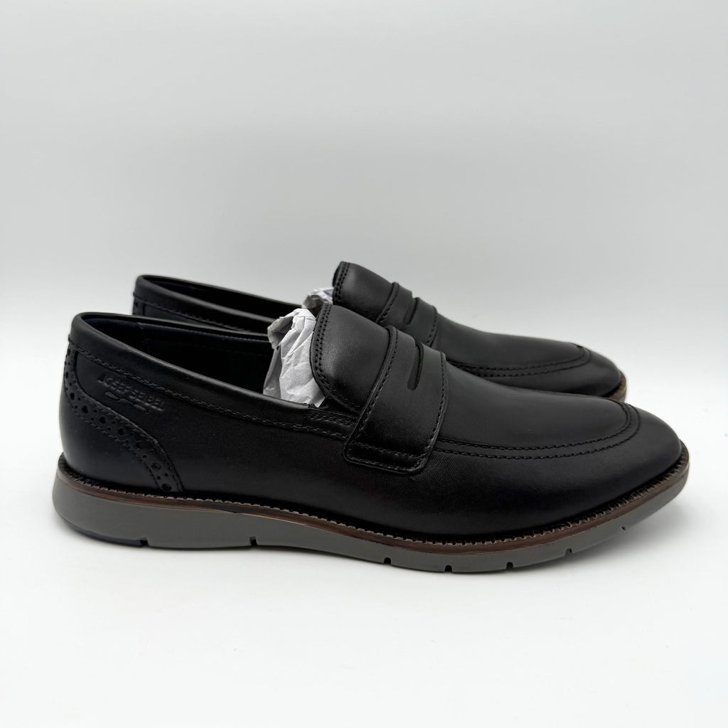 Josef Seibel Mens Tyler 10 Penny Loafers EU 41 US 8 Black Leather NWOB