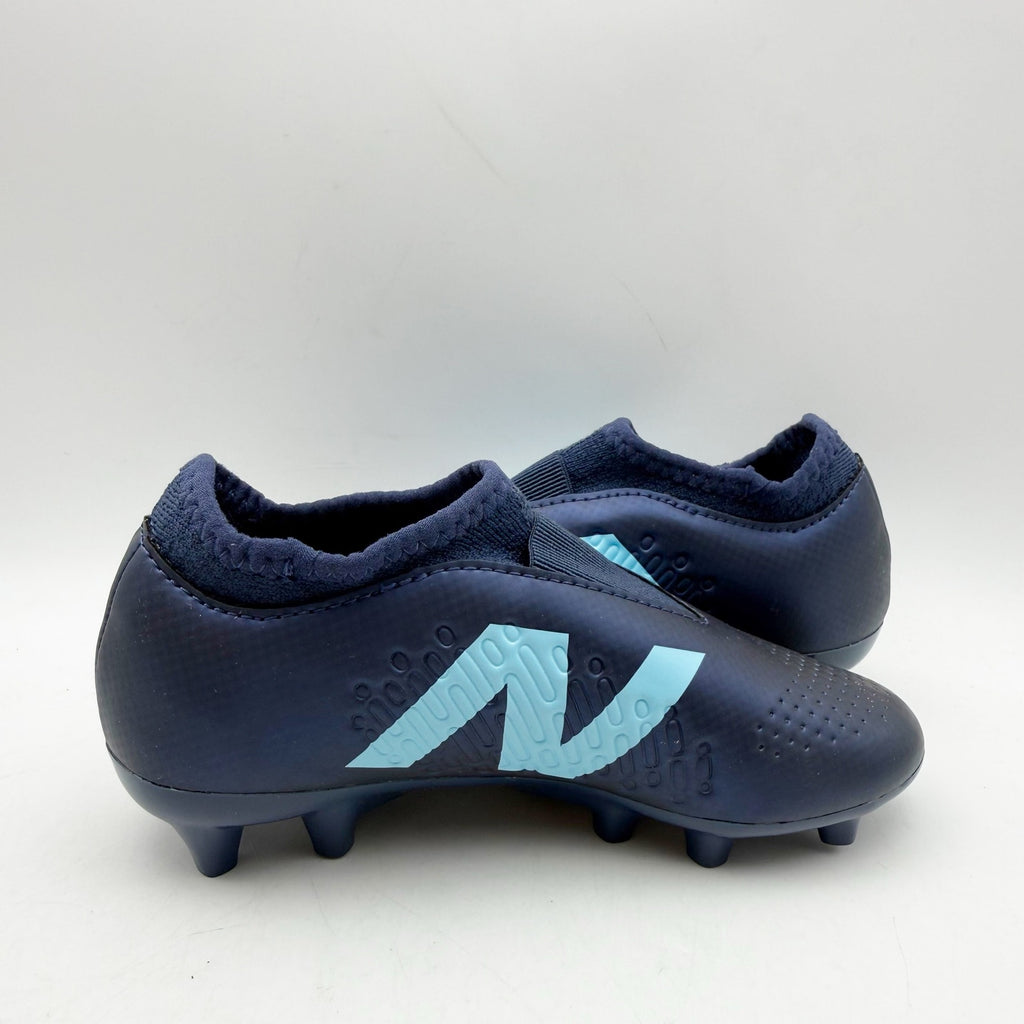 New Balance Kids Tekela Magique FG V4+ Football Cleats US 12 EU 30 Navy NIB