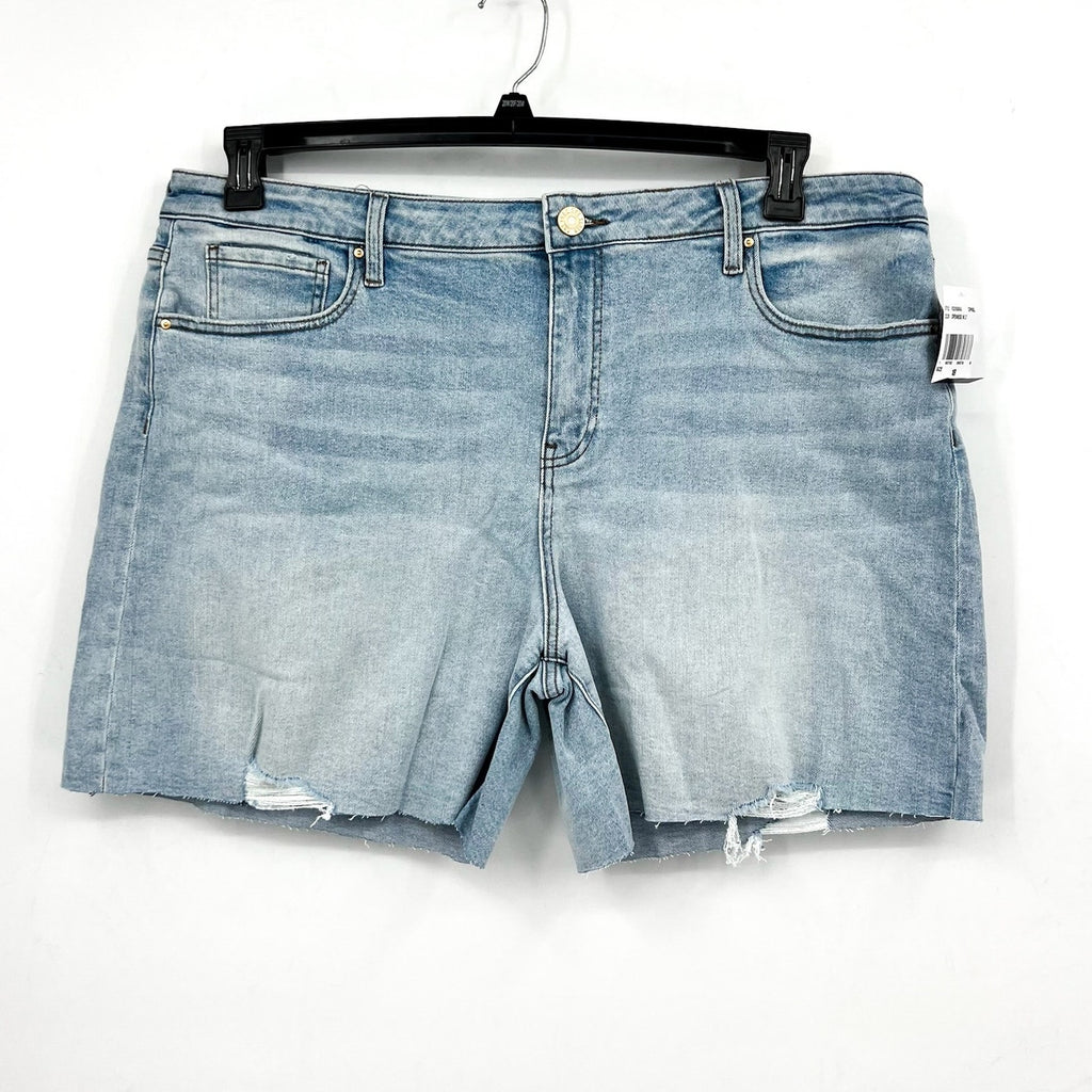 KUT FROM THE KLOTH Hailey Cutoff Denim Shorts Size 18 Openness High Waist NWT