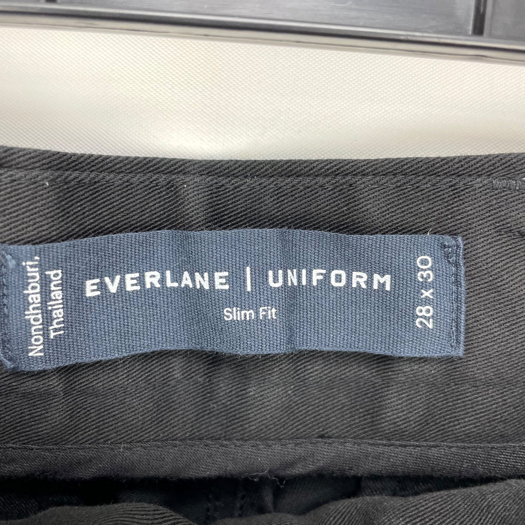 Everlane Mens Uniform Performance Chino 28x30 Black Slim Fit