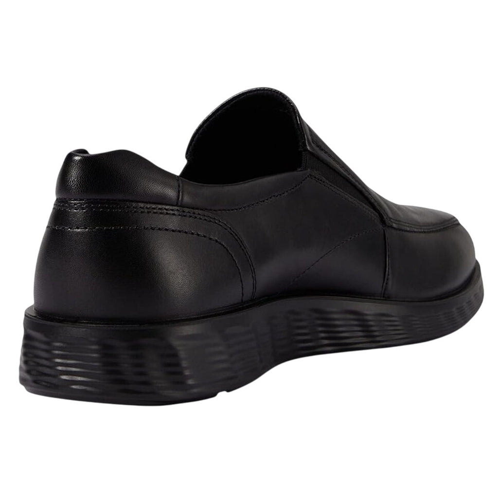 Ecco Mens S Lite Hybrid Apron Toe Oxford Shoes EU 41 US 7-7.5 Black Leather NWOB