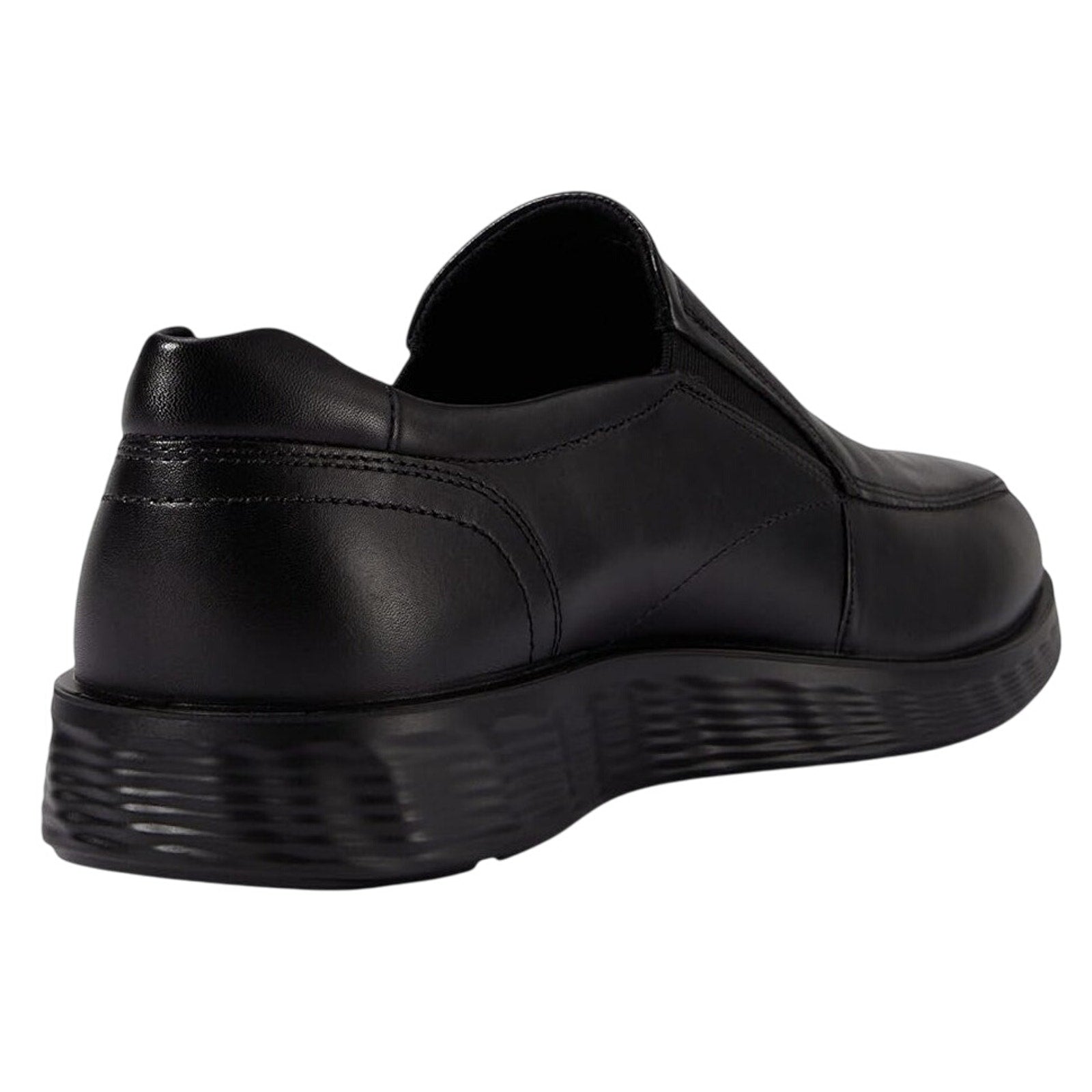 Ecco Mens S Lite Hybrid Apron Toe Oxford Shoes EU 41 US 7-7.5 Black Leather NWOB