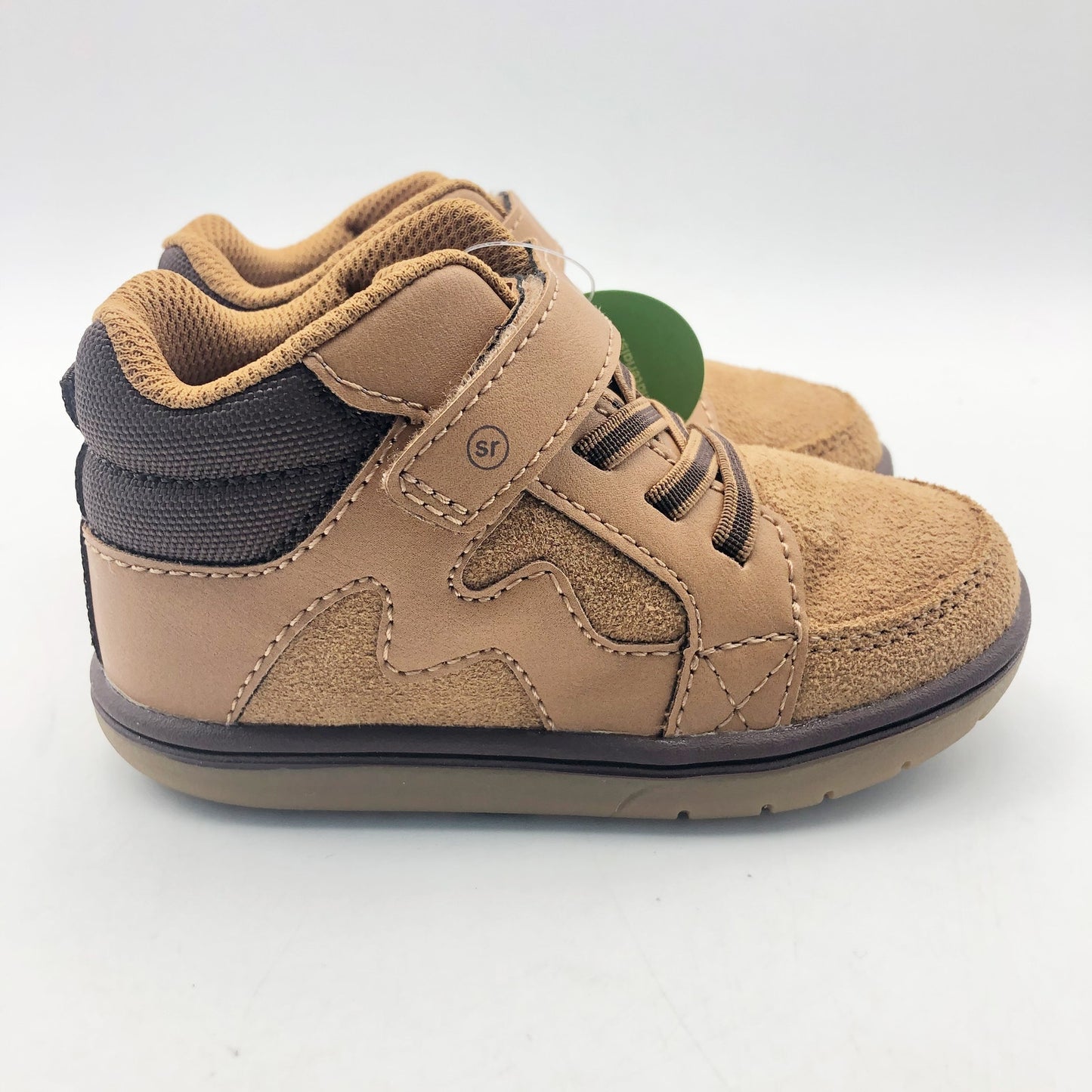 Stride Rite SRT Ames Honey Yellow Boy Boots Size 9 Brown Kids Shoes NIB