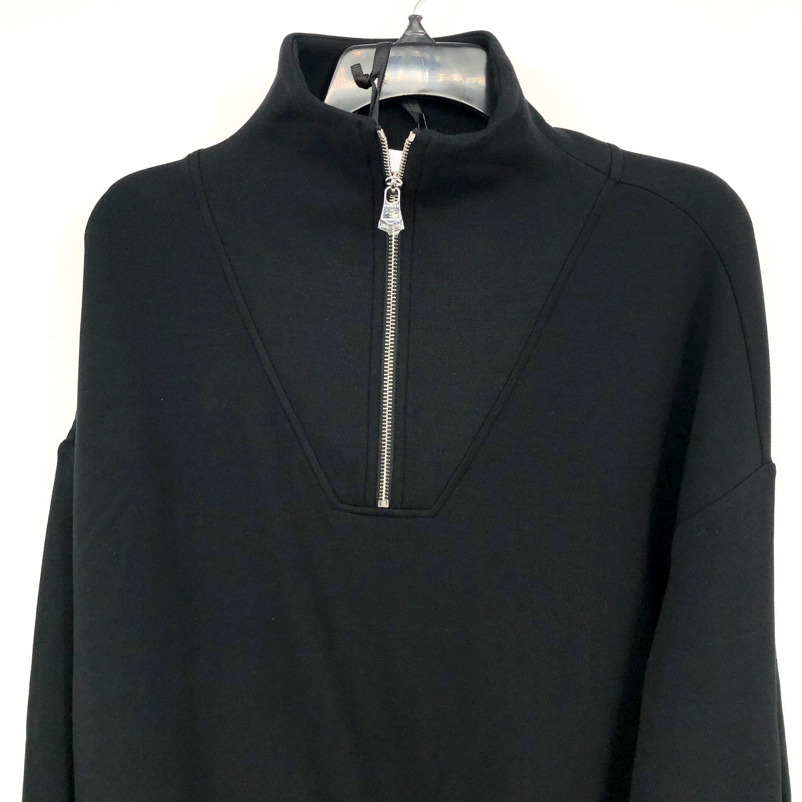 VARLEY Women's Hawley Half Zip Sweatshirt XXS Black Long Sleeve DoubleSoft NWT