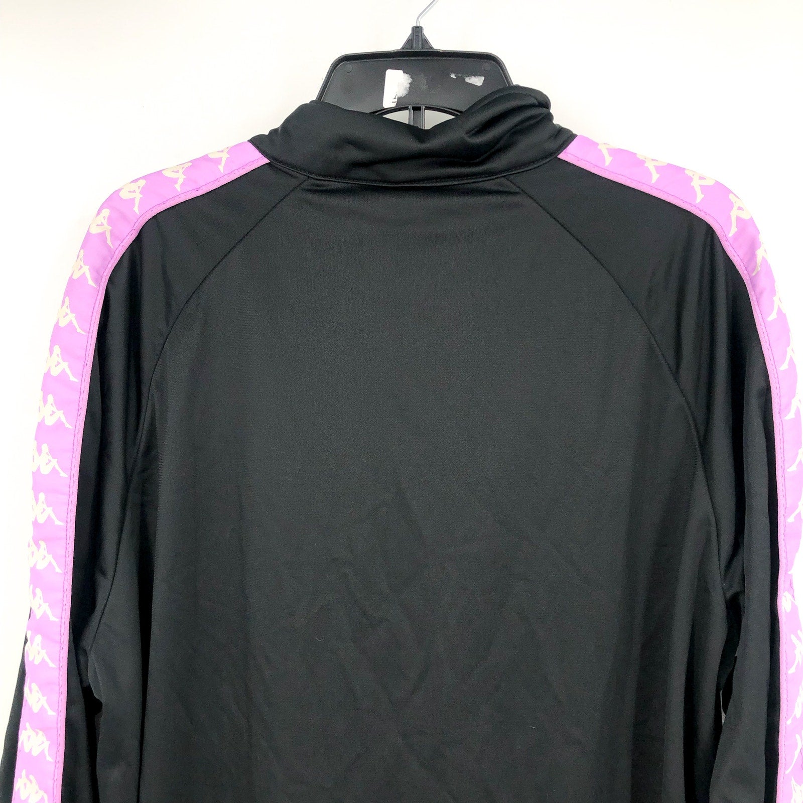 KAPPA Men's 222 Banda Anniston Athletic Jacket XXL Black Smoke Violet White NWT