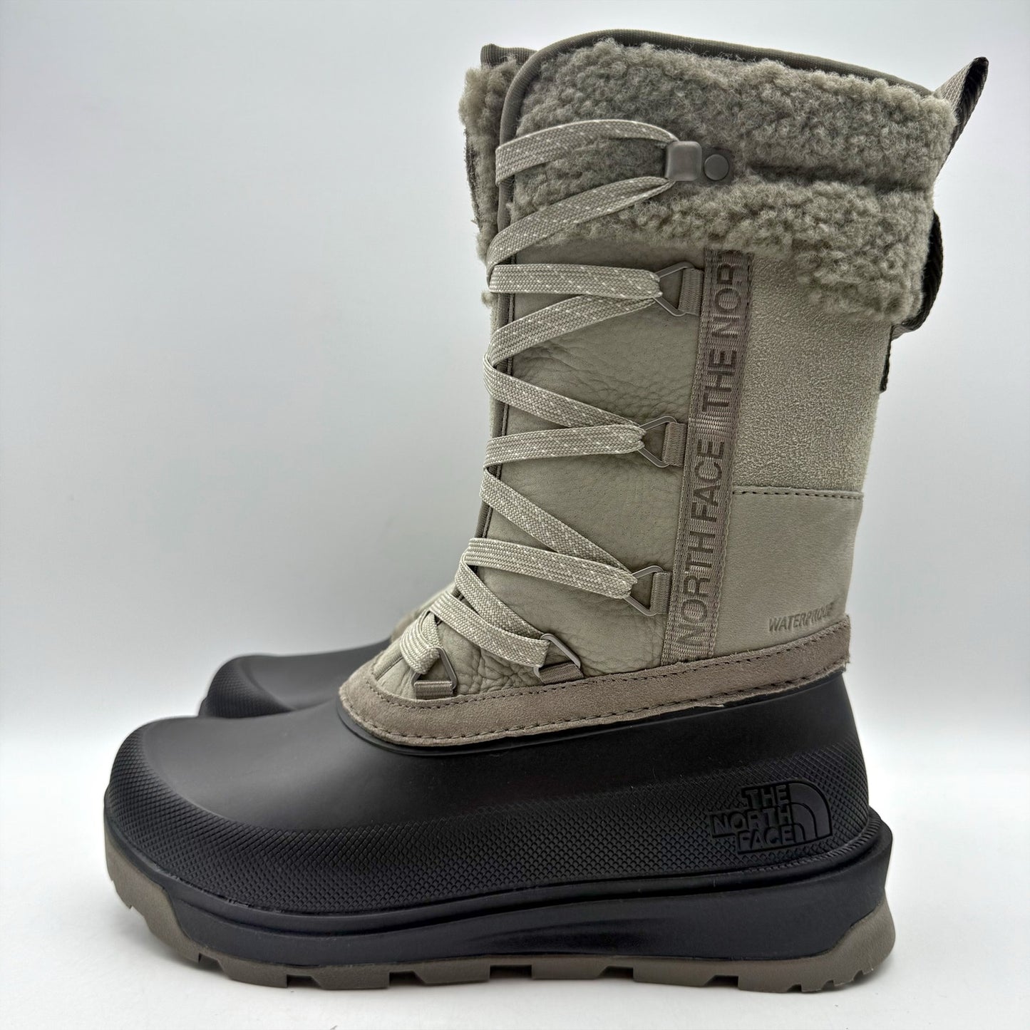 The North Face Womens Shellista V Mid Winter Boots US 6.5 Grey WP Insulated NIB