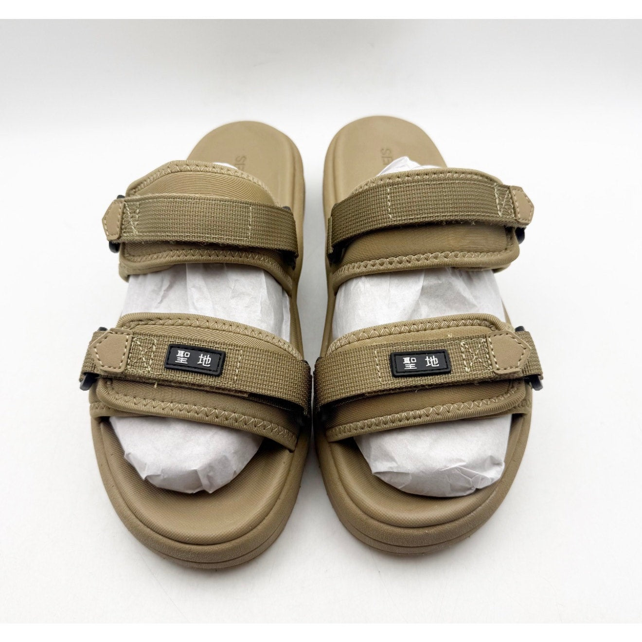 SEICHI Mens Sandoru Ichi Slide Sandals Size 10 EU 43 Tan NIB
