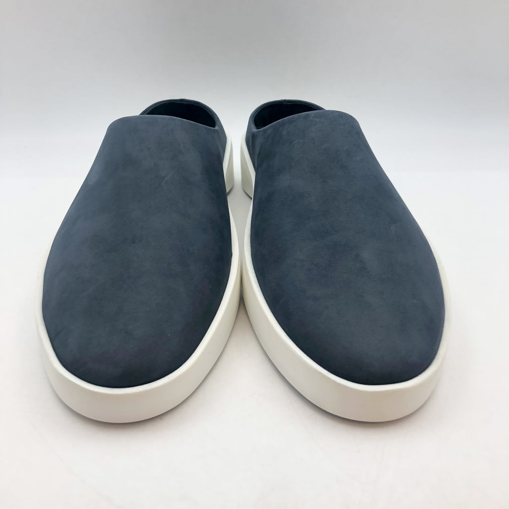 Wolf & Shepherd Womens 9 Cruise Mule Slip On Shoes Navy Blue Leather Mens 7 NIB